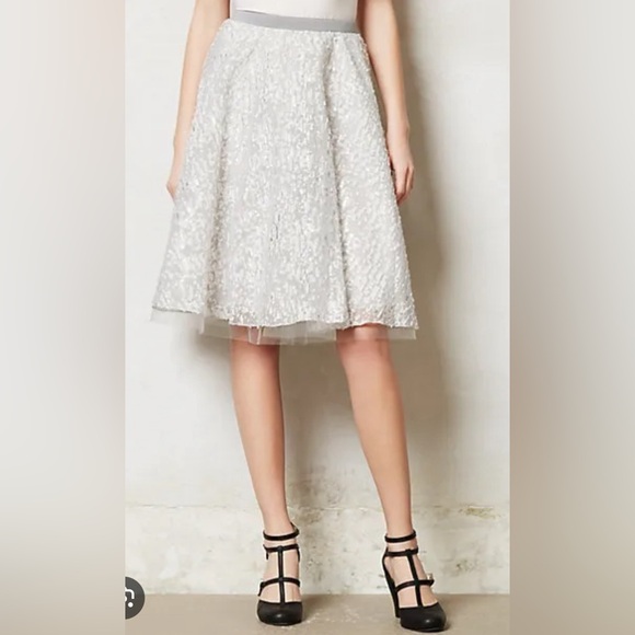 Metallic a line midi skirt - Picture 1 of 3